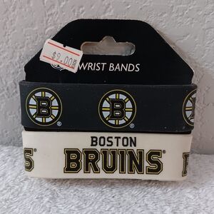 Boston Bruins NHL Hockey Wristbands Bracelets Brand new